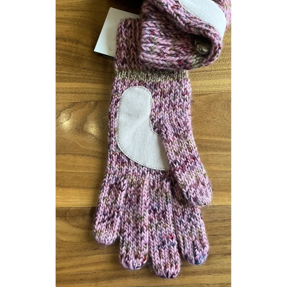 Isotoner Women's Cable‎ Knit Gloves, One Size, Peony NEW - Picture 7 of 7